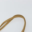 PRADA Tote Bag Satin Beige Silver Auth 156863-8