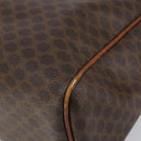 CELINE Macadam Canvas Hand Bag PVC Leather Brown Gold Auth 156865-15