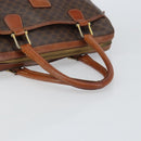 CELINE Macadam Canvas Hand Bag PVC Leather Brown Gold Auth 156865-7