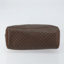 CELINE Macadam Canvas Hand Bag PVC Leather Brown Gold Auth 156865-5