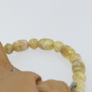 Christian Dior Maris Pearl Hand Bag Nylon Beige Silver Auth 156866-8