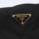 PRADA Tote Bag Nylon Black Gold Auth 156867V-18