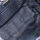 PRADA Tote Bag Nylon Black Gold Auth 156867V-10