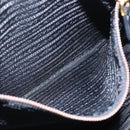 PRADA Tote Bag Nylon Black Gold Auth 156867V-24