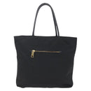 PRADA Tote Bag Nylon Black Gold Auth 156867V-2