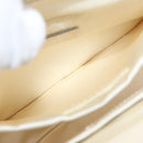 PRADA Hand Bag Leather White Auth 156869-21