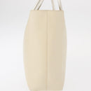 PRADA Hand Bag Leather White Auth 156869-4