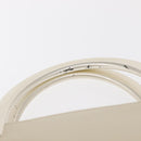 PRADA Hand Bag Leather White Auth 156869-8