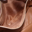 CELINE Macadam Canvas Tote Bag PVC Leather Brown Gold Auth 156873-20