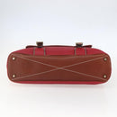 Chloe Tote Bag Leather Red Gold Auth 156874-9