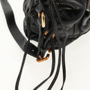 Chloe Paddington Shoulder Bag Leather Black Gold Silver Auth 156875V-19