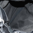 Chloe Paddington Shoulder Bag Leather Black Gold Silver Auth 156875V-23