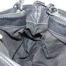 Chloe Paddington Shoulder Bag Leather Black Gold Silver Auth 156875V-25