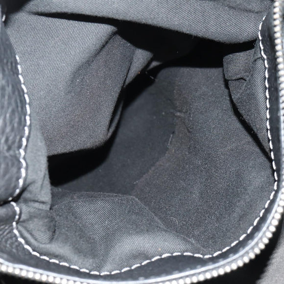 Chloe Paddington Shoulder Bag Leather Black Gold Silver Auth 156875V