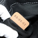 Chloe Paddington Shoulder Bag Leather Black Gold Silver Auth 156875V-27