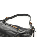 Chloe Paddington Shoulder Bag Leather Black Gold Silver Auth 156875V-9