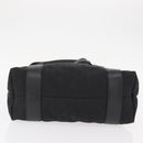 BVLGARI Logo Mania Tote Bag Canvas Black Silver Auth 156876-5