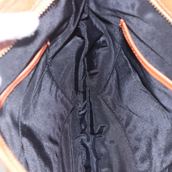 BURBERRY Blue Label Shoulder Bag Canvas Beige Auth 156877