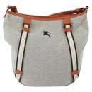 BURBERRY Blue Label Shoulder Bag Canvas Beige Auth 156877-2