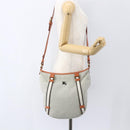 BURBERRY Blue Label Shoulder Bag Canvas Beige Auth 156877-21