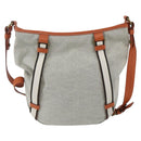 BURBERRY Blue Label Shoulder Bag Canvas Beige Auth 156877-3