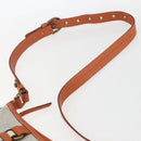 BURBERRY Blue Label Shoulder Bag Canvas Beige Auth 156877-8