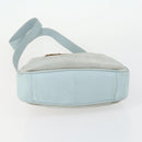 GUCCI Bamboo Hand Bag Suede 2way Light Blue Gold 001 1638 2615 Auth 156879-5