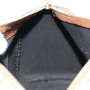 BURBERRY Nova Check Boston Bag PVC Leather Beige Gold Auth 156880V-19