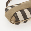 BURBERRY Nova Check Shoulder Bag Canvas Beige Gold Auth 156881V-13