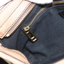 BURBERRY Nova Check Shoulder Bag Canvas Beige Gold Auth 156881V-16