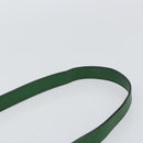 CELINE Shoulder Bag Leather Green Gold Auth 156882-8