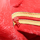 CELINE Shoulder Bag Leather Gold Yellow Auth 156885-20