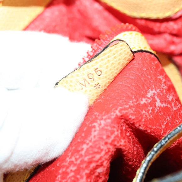 CELINE Shoulder Bag Leather Gold Yellow Auth 156885