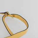 CELINE Shoulder Bag Leather Gold Yellow Auth 156885-8