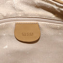 GUCCI Shoulder Bag Suede Gold Beige Auth 156886-18