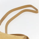 GUCCI Shoulder Bag Suede Gold Beige Auth 156886-8