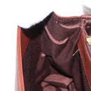 VALENTINO Hand Bag Leather 2way Bordeaux Gold Auth 156887-22