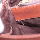 VALENTINO Hand Bag Leather 2way Bordeaux Gold Auth 156887-12