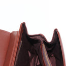 VALENTINO Hand Bag Leather 2way Bordeaux Gold Auth 156887-24