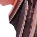 VALENTINO Hand Bag Leather 2way Bordeaux Gold Auth 156887-27