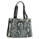 GUCCI Tote Bag Canvas Leather Black Auth 156891-1