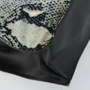 GUCCI Tote Bag Canvas Leather Black Auth 156891-11