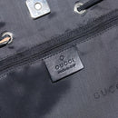 GUCCI Tote Bag Canvas Leather Black Auth 156891-16