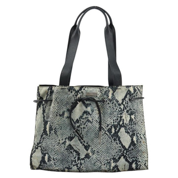 GUCCI Tote Bag Canvas Leather Black Auth 156891 - 0