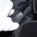 GUCCI Tote Bag Canvas Leather Black Auth 156891-23