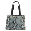 GUCCI Tote Bag Canvas Leather Black Auth 156891-3