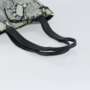 GUCCI Tote Bag Canvas Leather Black Auth 156891-7