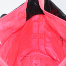 CHANEL Cambon Line Tote Bag Leather Black Silver CC Auth 156893-18