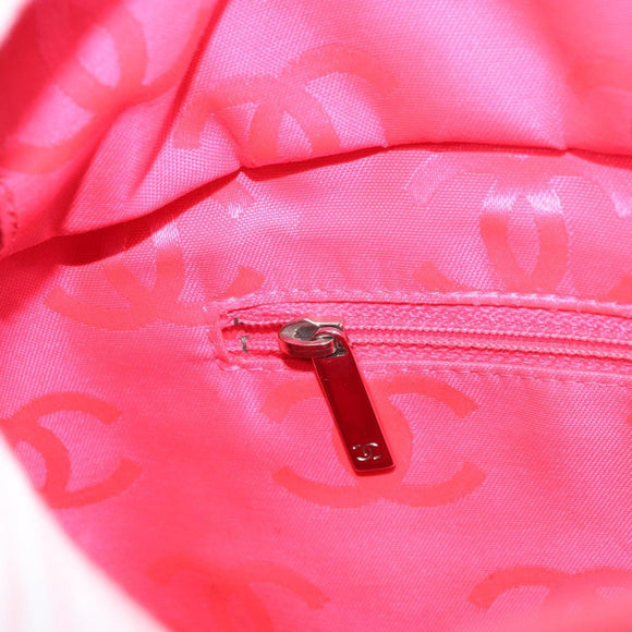 CHANEL Cambon Line Tote Bag Leather Black Silver CC Auth 156893