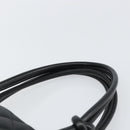 CHANEL Cambon Line Tote Bag Leather Black Silver CC Auth 156893-8